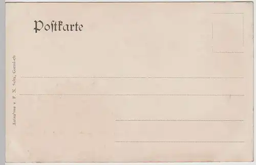 (74605) AK Gruss aus Garmisch Partenkirchen, Panorama, bis 1905