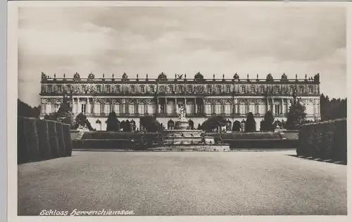 (74499) Foto AK Schloss Herrenchiemsee, vor 1945