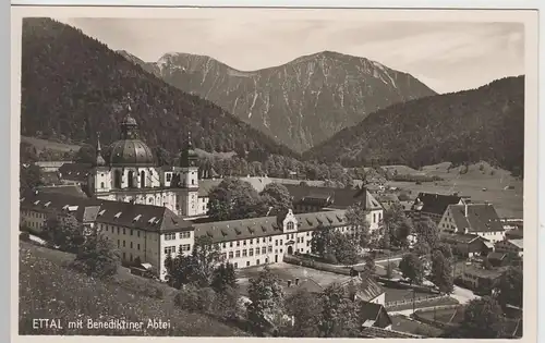 (74490) Foto AK Kloster Ettal, Gesamtansicht