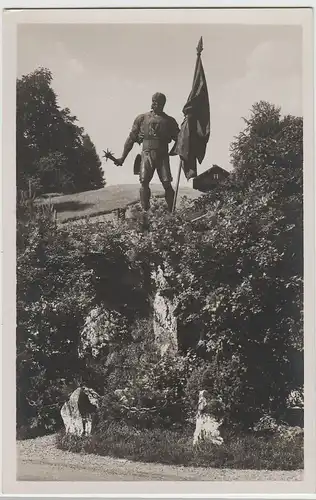 (72884) Foto AK Kochel am See, Denkmal Schmied von Kochel