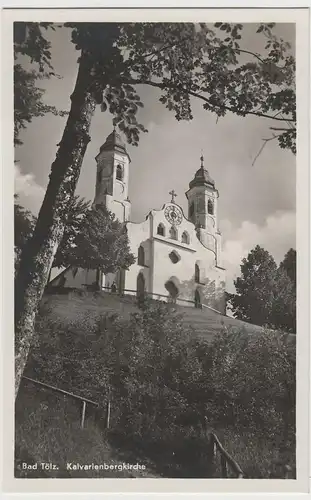 (72880) Foto AK Bad Tölz, Kalvarienbergkirche