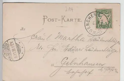 (72698) AK Pullach im Isartal, Burg Schwaneck 1898