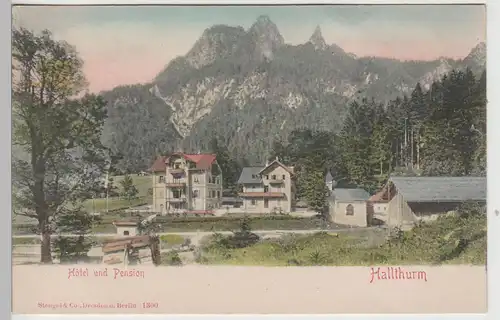 (72694) AK Hallthurm, Hotel und Pension, bis 1905