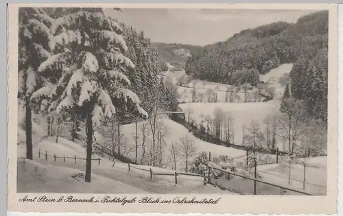 (72442) AK Oelschnitztal, Stein bei Bad Berneck im Fichtelgebirge, v. 1945