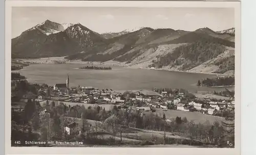 (71736) Foto AK Schliersee mit Brecherspitze