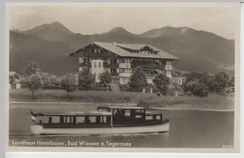 (71731) Foto AK Bad Wiessee am Tegernsee, Landhaus Hanslbauer, 1925