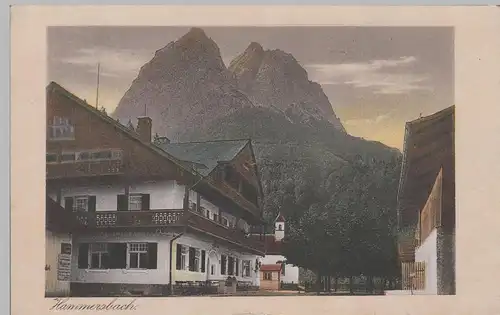 (71695) AK Hammersbach bei Garmisch, Haus Madl, Waxenstein vor 1945