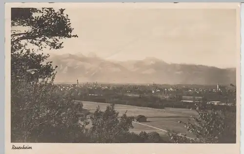 (71686) Foto AK Rosenheim, Panorama 1942