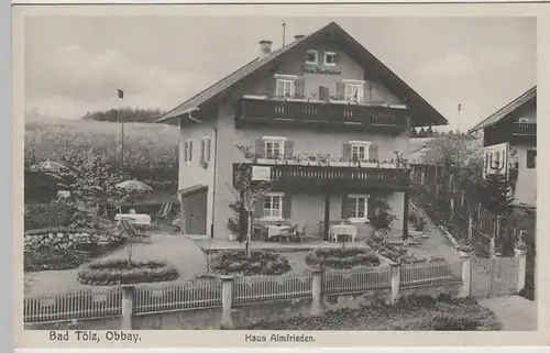 (71682) AK Bad Tölz, Haus Almfrieden, vor 1945