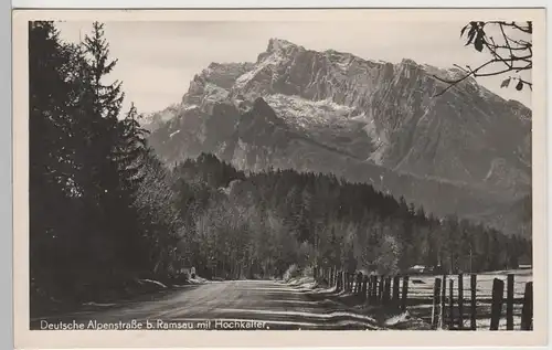 (71651) Foto AK Deutsche Alpenstraße bei Ramsau mit Hochkalter