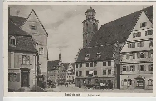 (71231) AK Dinkelsbühl, Ledermarkt, vor 1945