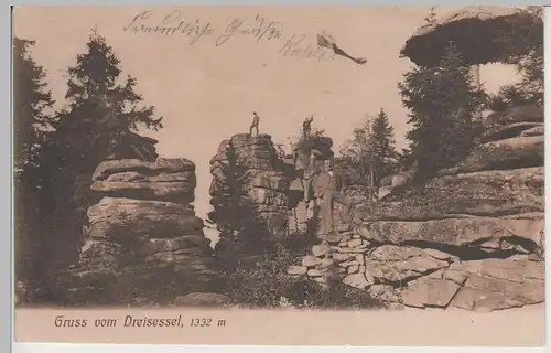 (71056) AK Gruss vom Dreisessel, 1911