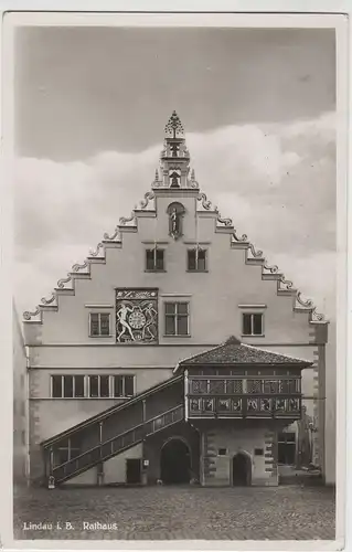 (69940) Foto AK Lindau, Bodensee, Rathaus 1939