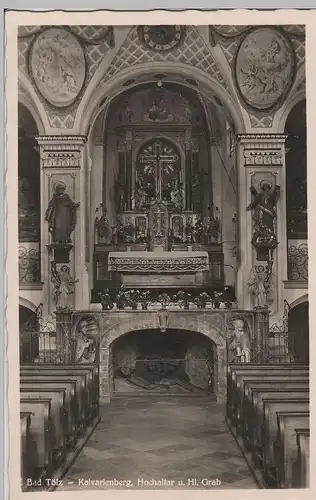 (69936) Foto AK Bad Tölz, Heilig-Kreuz-Kirche, Hochaltar, Hl. Grab