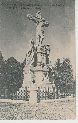 (69913) AK Oberammergau, Kreuzigungsgruppe, vor 1945