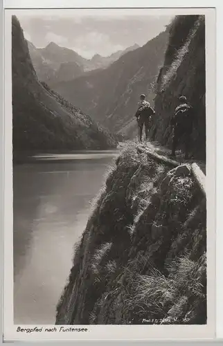 (69908) Foto AK Bergpfad nach Funtensee, vor 1945