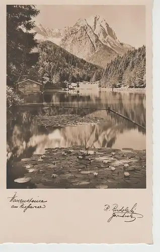 (69907) Foto AK Rießersee mit Waxenstein, um 1934