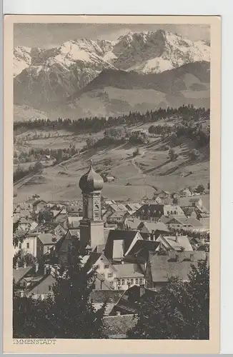 (69866) AK Immenstadt im Allgäu, Ansicht mit Stadtpfarrkirche, vor 1945