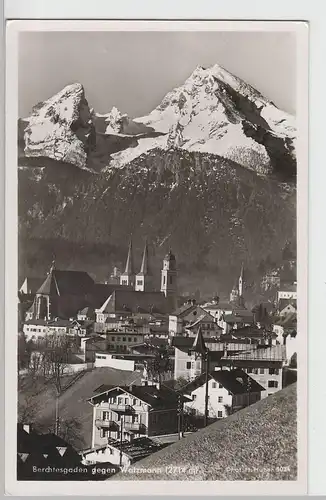 (69848) Foto AK Berchtesgaden, Panorama mit Watzmann, vor 1945