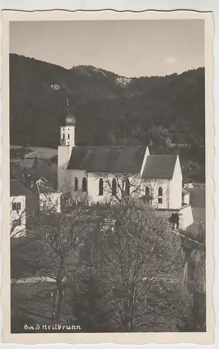 (69847) Foto AK Bad Heilbrunn, Kirche St. Kilian, um 1934