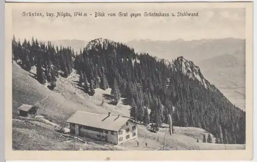 (6969) AK Grüntenhaus, Stuhlwand 1917