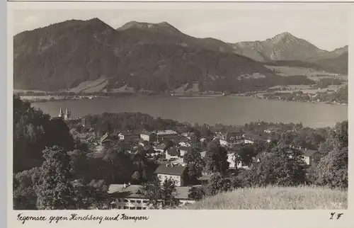 (68388) Foto AK Tegernsee gegen Hirschberg und Kampen, 1934