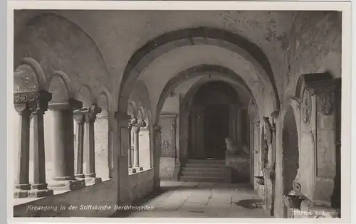 (68317) Foto AK Berchtesgaden, Kreuzgang in der Stiftskirche, vor 1945