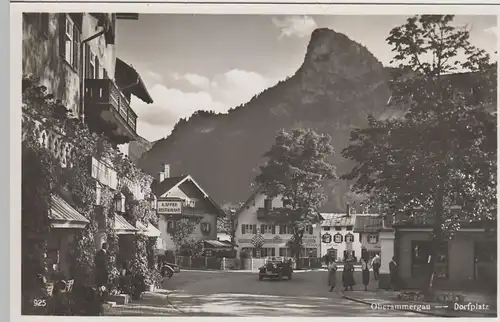 (68313) Foto AK Oberammergau, Dorfplatz 1934
