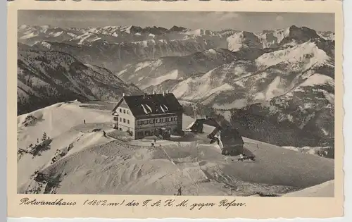 (68248) AK Rotwandhaus gegen Rofan, vor 1945