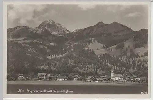 (68246) Foto AK Bayrischzell, Panorama mit Wendelstein, 1933