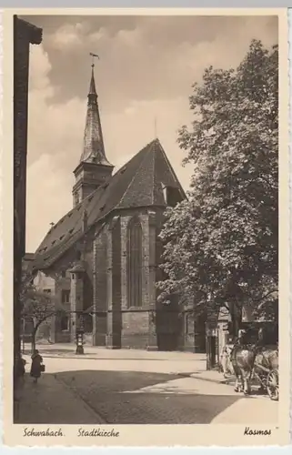 (6805) Foto AK Schwabach, Stadtkirche, vor 1945