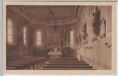 (68042) AK Lautrach, Schutzengelheim Deybach, Anstaltskirche um 1927