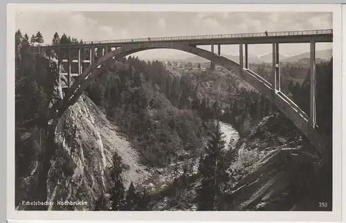 (67939) Foto AK Echelsbacher Hochbrücke, 1934