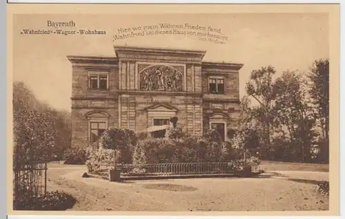 (6775) AK Bayreuth, Villa Wahnfried, vor 1945