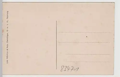 (66566) AK Berchtesgaden, Gesamtansicht mit Watzmann, vor 1945