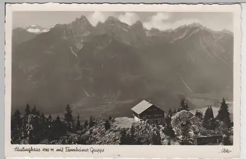 (66132) Foto AK Säulinghaus mit Tannheimer Gruppe, vor 1945