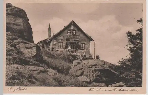 (66125) AK Schutzhaus am Großen Arber, 1930