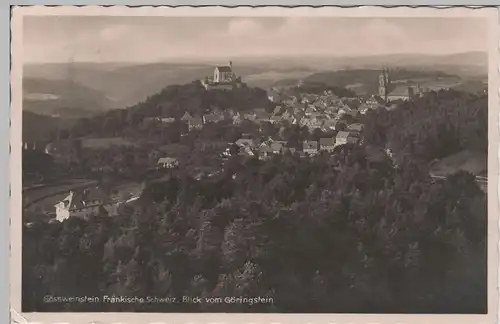 (66120) Foto AK Gößweinstein, Blick vom Göringstein, 1933