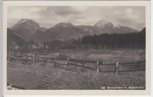 (6533) Foto AK Breitenstein, Bay. Voralpen, Wendelstein