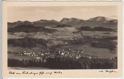 (6366) Foto AK Weiler, Allgäu, Blick von Lindenberger Höhe