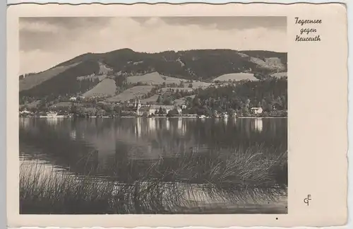 (63337) Foto AK  Blick auf Kloster Tegernsee, Neureuth, vor 1945