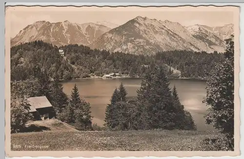 (63305) Foto AK Oberstdorf, Freibergsee 1940