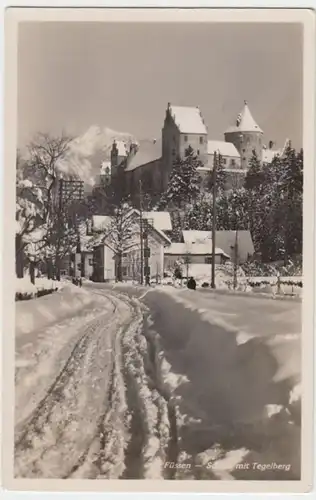 (6305) Foto AK Füssen, Schloss, Tegelberg 1935