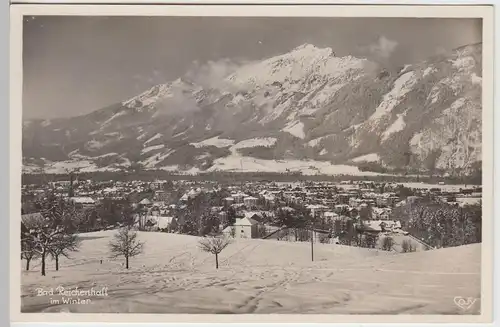 (62281) Foto AK Bad Reichenhall, Gesamtansicht im Winter