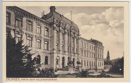 (61704) AK Erlangen, Partie beim Kollegiengebäude, 1915