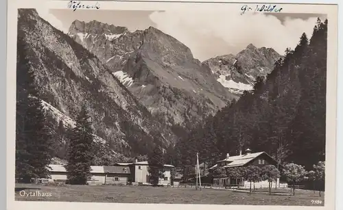 (59422) Foto AK Oytalhaus bei Oberstdorf m. Schneck u. gr. Wilde