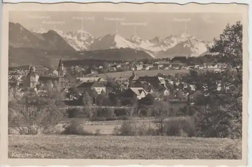 (5845) Foto AK Kempten, Allgäu, Panorama 1941