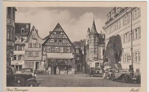 (57861) AK Bad Kissingen, Marktplatz, gelaufen 1947