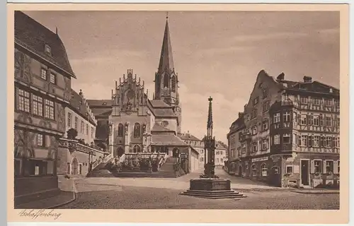 (57837) AK Aschaffenburg, Stiftskirche, vor 1945