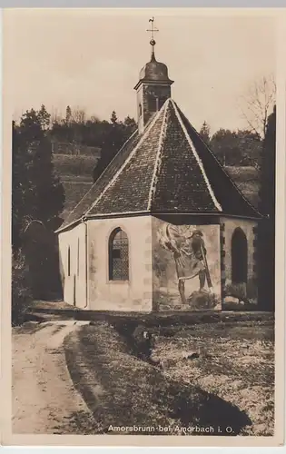(57615) Foto AK Amorbach, Odenwald, Kapelle Amorsbrunn, vor 1945